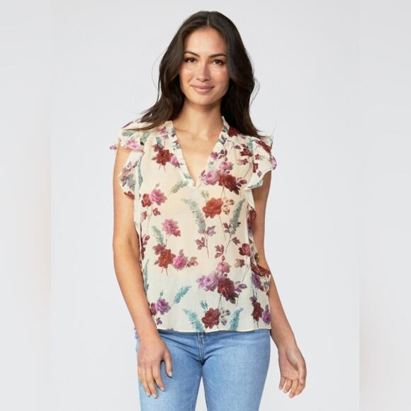 Paige Genie Silk Blouse Top - Size Small - Picture 1 of 7